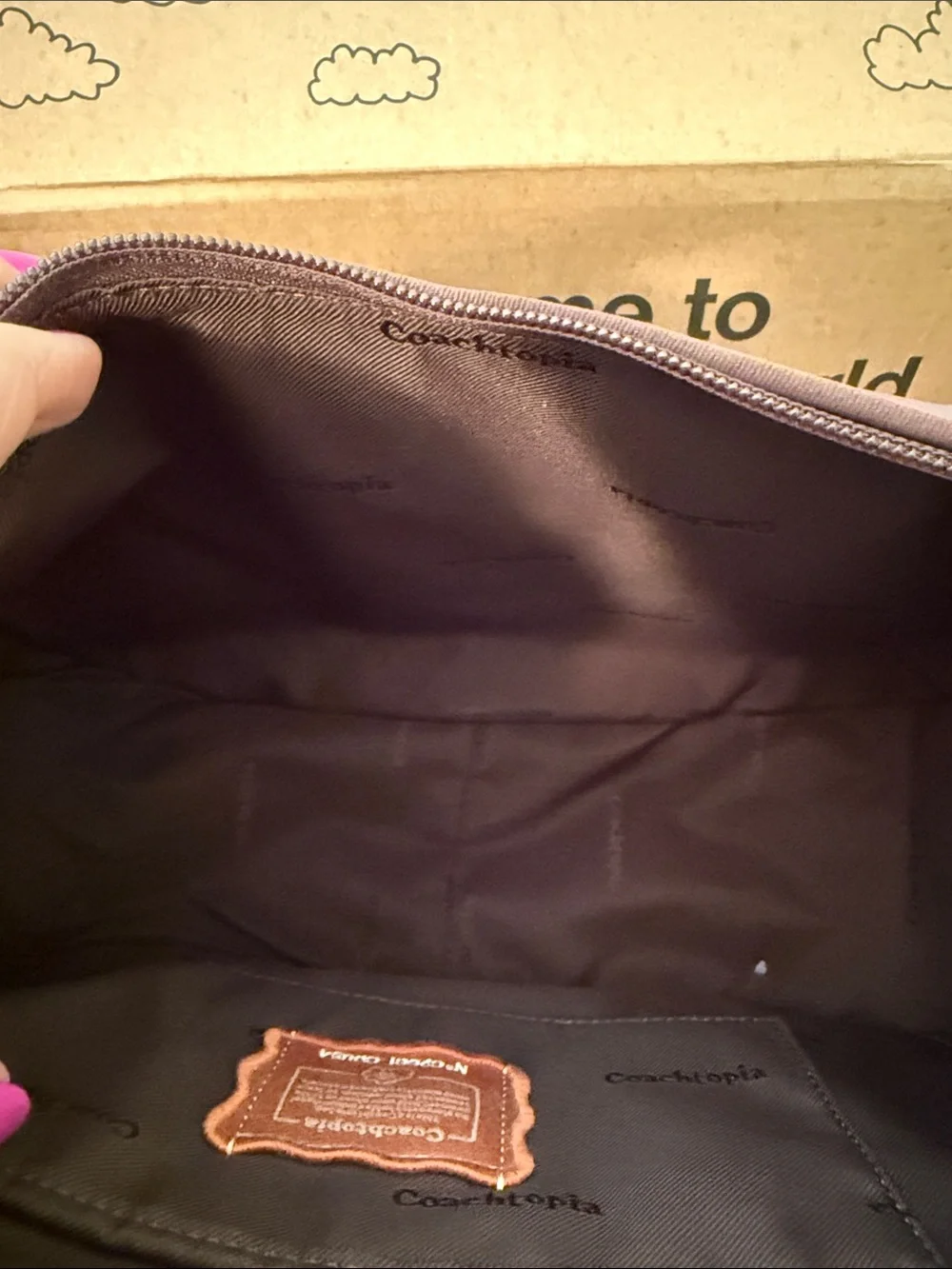 🤎Coach NWT Coachtopia Maple Brown Loop Cargo Shoulder Bag  with Heart Charm